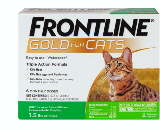 Frontline gold cat package front